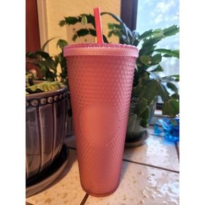 Starbucks cup VENTI :: NEW :: frosted pink 2022